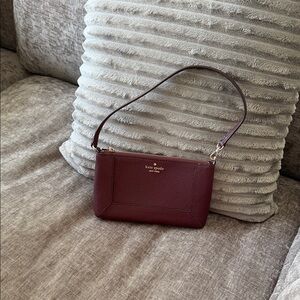 Kate Spade Deep Red Leather Wristlet